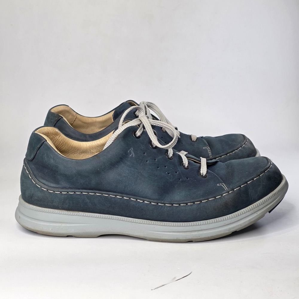 Samuel Hubbard Men's Size 13 M Blue Nubuck Holes Golf Walking Driftwood Shoes